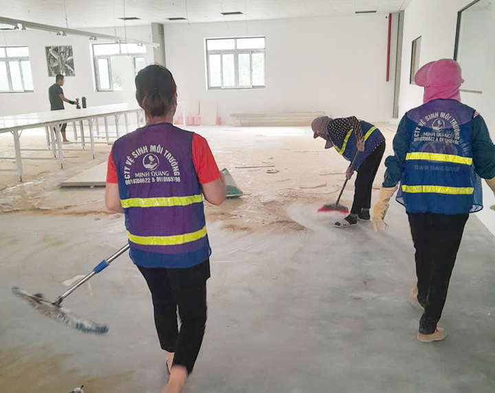 Vệ sinh nhà máy cơ khí Quang Hoa